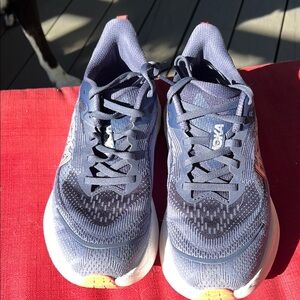 Hoka Skyflow Navy and White womens